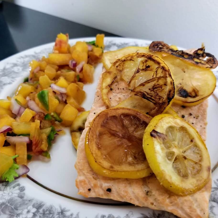 Baked Salmon On The Griddle